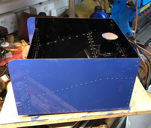 blue paint
