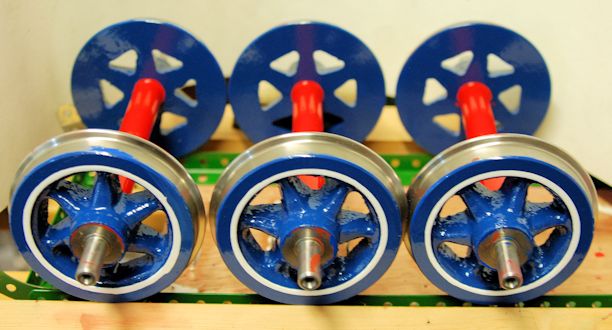 tender wheels lined out